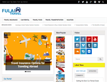 Tablet Screenshot of fulaitravel.com